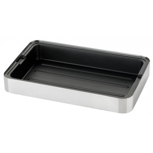 Brushed stainless steel refrigerated set + plastic tray