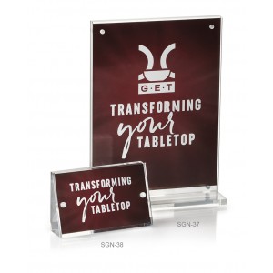 3.5" x 2.25" Magnetic Acrylic Sign Holder
