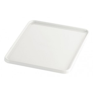 White enamelled porcelain trays GN 2/3