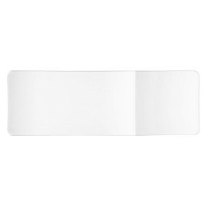 Rectangular plate, 2 compartments