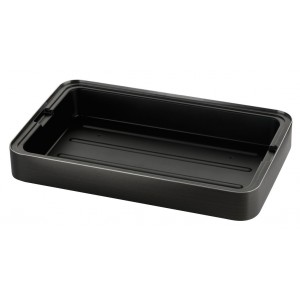 Metallic black refrigerated set + plastic tray