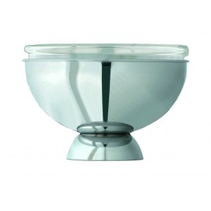 Refrigerated yoghurt holder with glass bowl (Ø cm 28).