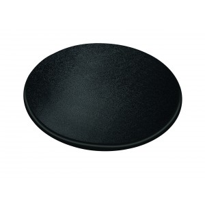 Round tray in polyethylene.