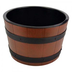 Barrel Bowl Set(Plain Melamine Insert) Dia  8L