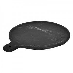 11'' Black Carrara Marble Melamine Platter