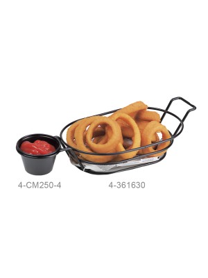 13.25" x 6" Oval Basket w/ Handle and 1 Holder, 2" Tall (Fits 4-84100, 4-84111, 4-84105, RM-203, S-620, F-625, ER-025)