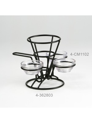 Fry Cone w/ Handle and 3 Holders, 5" dia., 7" Tall (Fits 4-84100, 4-84111, 4-84105, ER-020, ER-025, ER-402, S-620, RM-387, F-625, RM-203, S-617) Fry Cone w/ Handle and 3 Holders, 5" dia., 7" Tall (Fits 4-84100, 4-84111, 4-84105, ER-020, ER-025, ER-402, S-620, RM-387, F-625, RM-203, S-617)