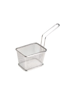 5" x 4" Serving Fry Basket, 3.25" Tall