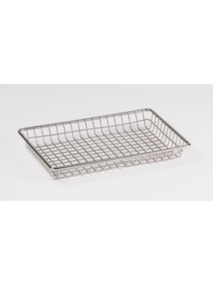 12" x 8" Stackable Rectangular Grid Basket, 1.5" Tall