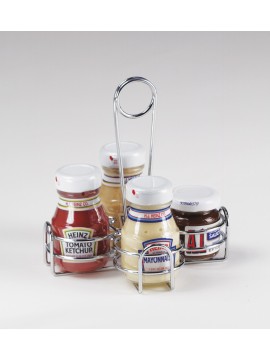 6.5" x 6.5" 4-Compartment Caddy, 8" Tall