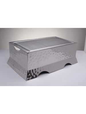 Griddle , Cast Aluminum  With Recessed Well On All Four Sides, 18 1/4" L X 10 1/4" W