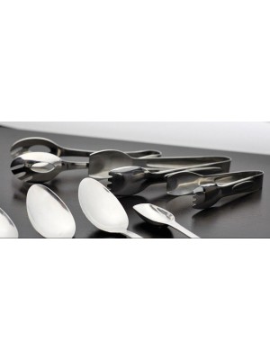 6" Stainless Steel Salad Tong w/ Mirror Finish
