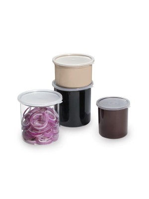 2.7 qt., 6.5" Round Crock w/Lid, 6.5" Deep