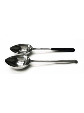 6 oz., 12" Portion Control Slotted Spoon w/ Black Handle