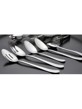 11.5" Stainless Steel Slotted Spork w/ Mirror Finish