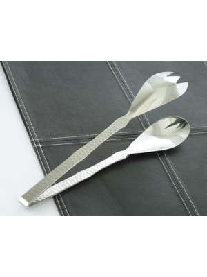 11" Stainless Steel Shark Tong w/ Pounded Finish