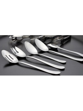 12" Stainless Steel Slotted Spoon w/ Mirror Finish