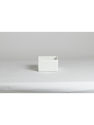 Square Straight Sided Salad Bar Bowl 4 3/4  x 4 3/4  x 3