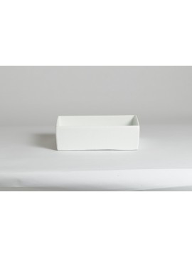 Rectangle Straight Sided Salad Bar Bowl 10  x 7  x 3