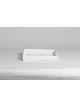 Square Straight Sided Salad Bar Bowl 10  x 10  x 1 1/2