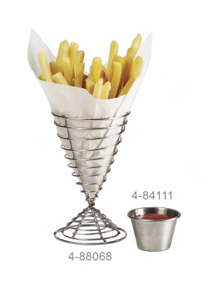 Spiral Fry Cone, 4" dia., 6.5" Tall Spiral Fry Cone, 4" dia., 6.5" Tall