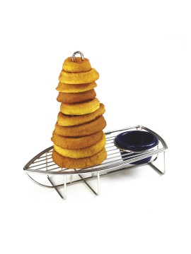 9.5" x 5" Onion Ring Tower Boat w/ 1 Holder, 9" Tall, 2.75" (Fits 4-84100, 4-84111, 4-84105, ER-020, ER-025, ER-402, S-620, RM-387, F-625, RM-203, S-617)
