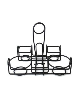 9" x 7" Wire Caddy for Round Table Pizza, 6" Tall