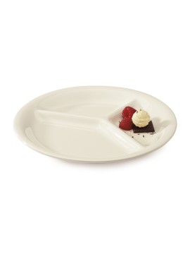 10.25" 3-Compartment Plate