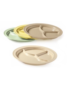 10" 3-Compartment Plate