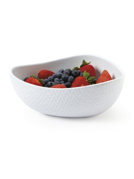 2 qt. (2 qt. Rim-Full), 8.75" x 8.25" x 7.5" Freestyle Triangle Bowl, 3.25" deep