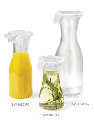 17 oz. (.5 L), 3.13" Decanter w/Lid, 8.5" Tall