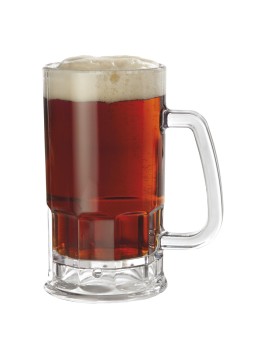 20 oz. (20.55 oz. Rim-Full), 3.5" (5" w/Handle) Beer Mug, 6.25" Tall