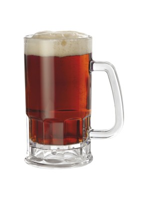 20 oz. (20.55 oz. Rim-Full), 3.5" (5" w/Handle) Beer Mug, 6.25" Tall