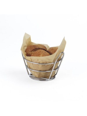 5.375" Round Bucket Basket, 3" Tall