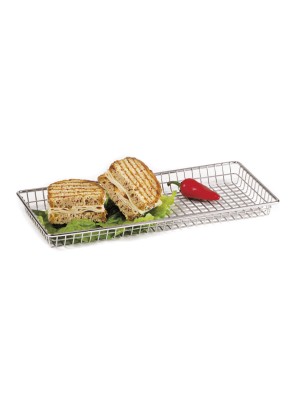 9" x 7" Rectangular Grid Basket, 1.175" Tall