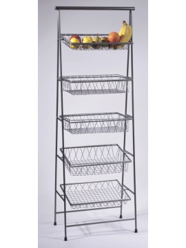 23.5" x 14" Rectangular Gray 5-Tier Pane Stand, 64" tall (fits IR-903, IR-904, BAMTRY-01, BAMTRY-02)