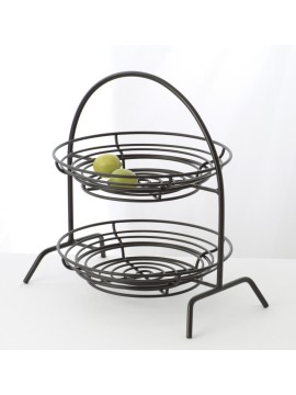 20.25" x 10" Chrome Round 2-Tier Riser, 19" tall (fits WB-721, CD-2200)