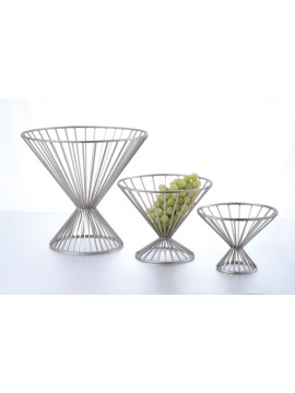 8.75" Round Basket w/ Base, 6.375" Tall