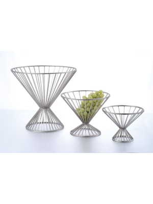 10.75" Round Basket w/ Base, 9.5" Tall