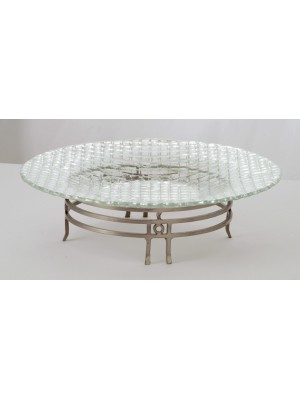 10.5" Round Riser w/ Statin Finish, 3.5" tall, (fits GRANITE-100)  fits gl-rndbwl16,gl-rndbwl12,cd-1100