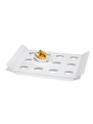 18" x 13" Slotted Display Tray (with 12 Round Slots 2.25”)