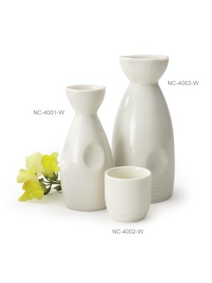 6 oz., Porcelain Sake Bottle, 5.25" Tall