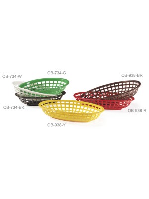 8" x 5.5" Oval Basket, 2" Deep