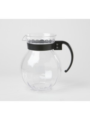 90 oz., 8.75" Tahiti™ Pitcher Clear w/Black Handle, 8.75" Tall (2 Boxes of 6)