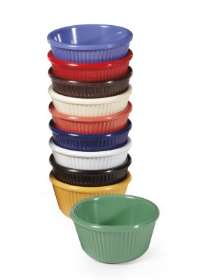 4 oz., 3.25" Fluted Ramekin, 1.75" Deep