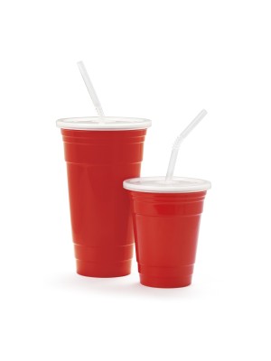 32 oz. (34 oz. Rim-Full), 4.6" Reusable Tumbler, 7.7" tall