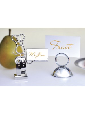 Chef-Shaped Card Holder, 4" Tall Chef-Shaped Card Holder, 4" Tall