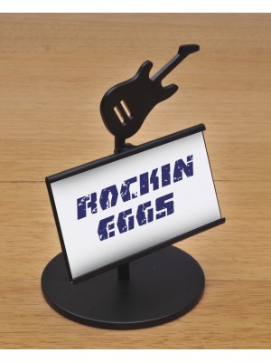 Guitar-Shaped Card Holder, 4.5" Tall, holds 3.5" x 2" card Guitar-Shaped Card Holder, 4.5" Tall, holds 3.5" x 2" card