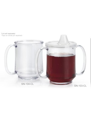 8 oz. (10 oz. Rim-Full), 3.25" Single Handle Mug, 3.75” Deep