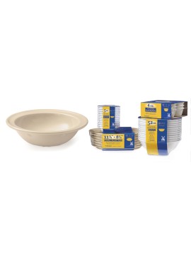 5 oz. (5.2 oz. Rim-Full), 4.75" Rimmed Bowl, 1.25" Deep. Special Packaging